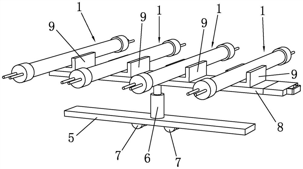 Cutting method for LED lamp tube pins