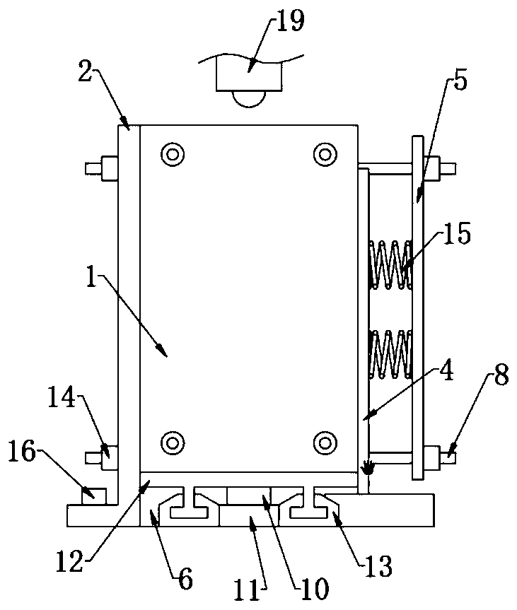 Simple falling weight impact test confining pressure loading device and experimental method thereof