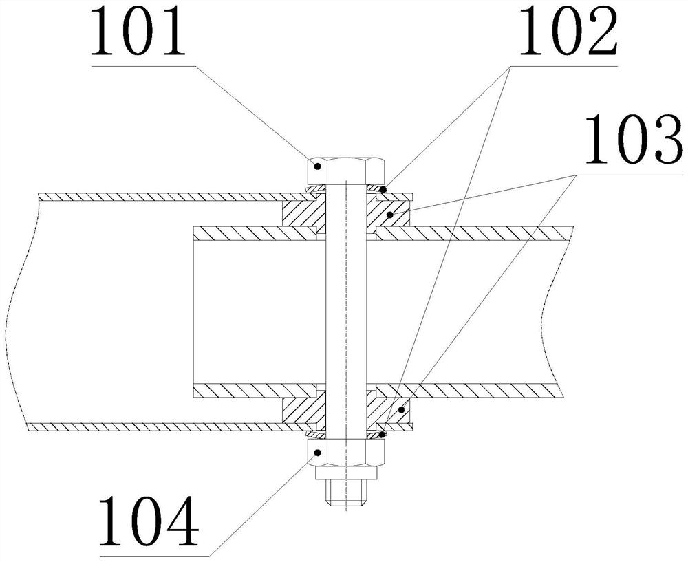 Universal air suction arm with external support