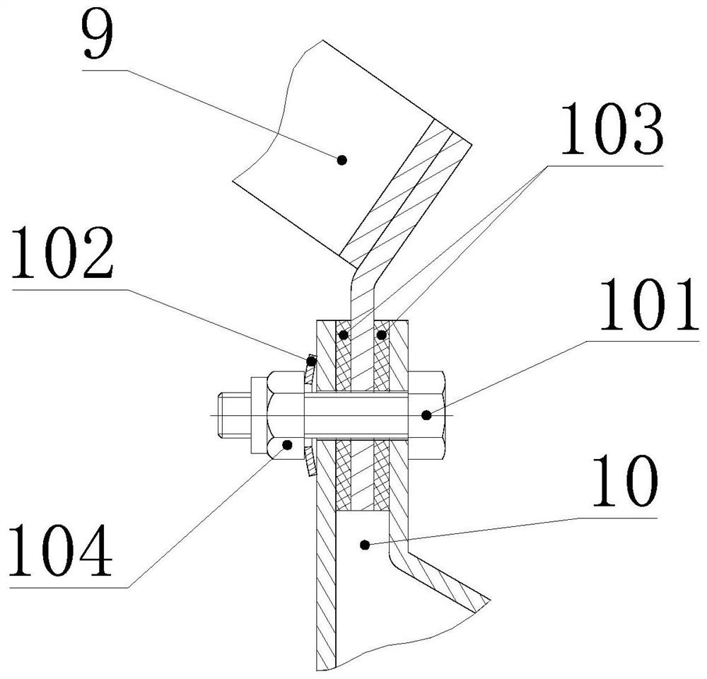 Universal air suction arm with external support