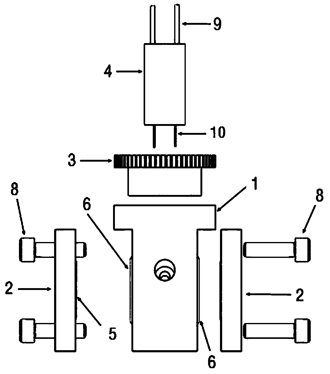 Device for in-situ observation of battery pole piece and electrolyte