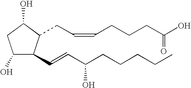 Compositions and methods for treating hair loss using C16-C20 aromatic tetrahydro prostaglandins