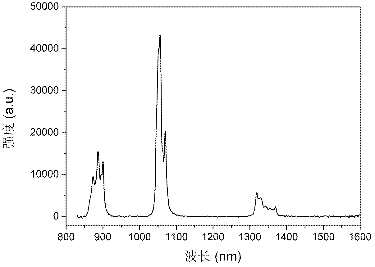 Neodymium-doped potassium gadolinium phosphate laser crystal, and preparation method and application thereof