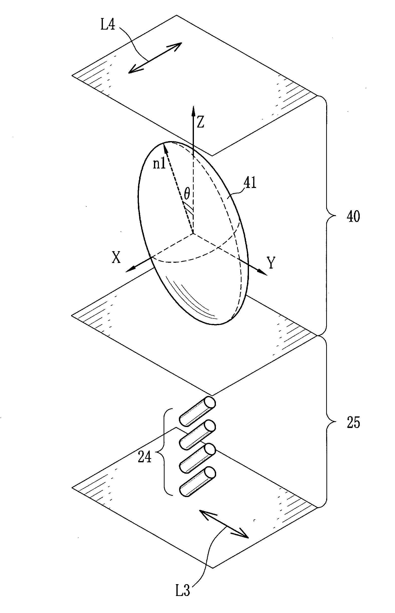 Biaxial birefringent component, liquid crystal projector, and method for manufacturing biaxial birefringent component