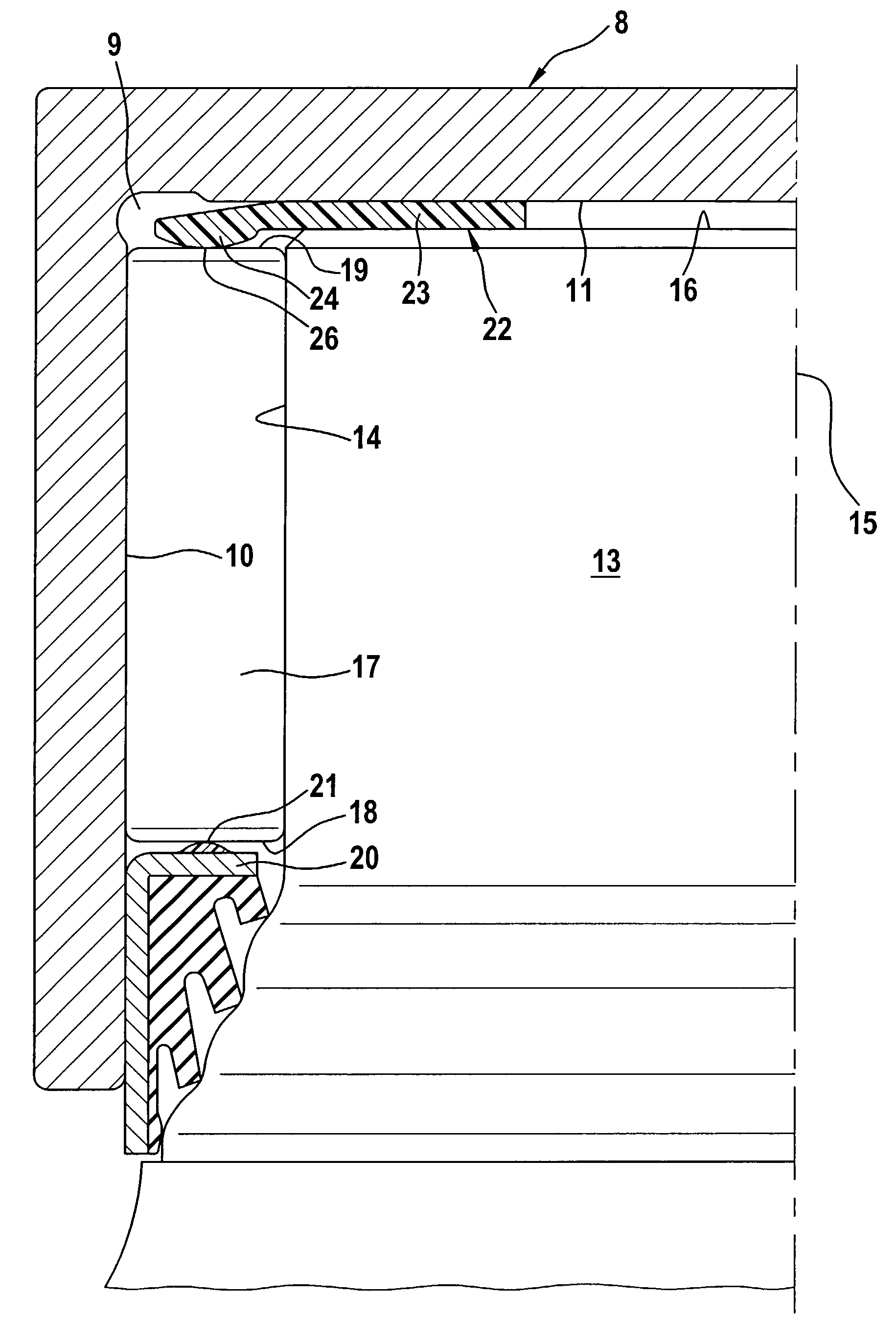 Bearing assembly for a journal, especially of a cross member of a universal joint