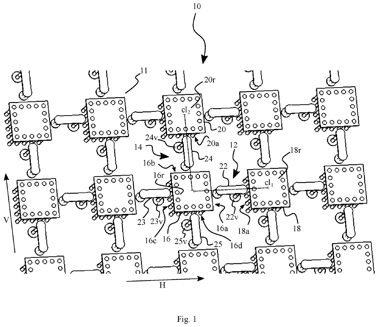 Broadband antenna having polarization dependent output