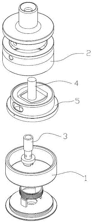 Atomizer with powder based tar guiding atomizing structure