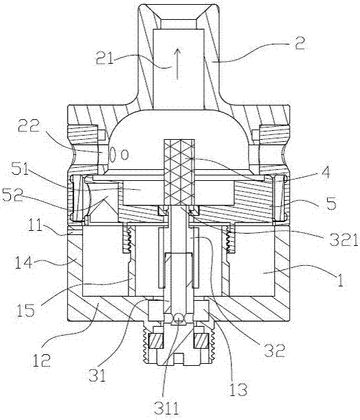 Atomizer with powder based tar guiding atomizing structure