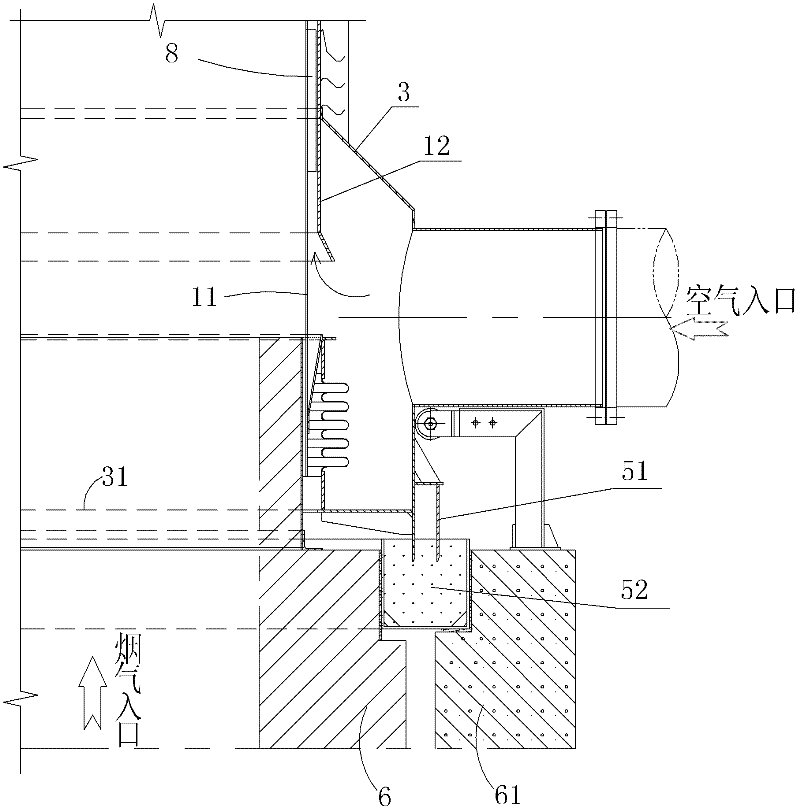 Sleeve type metal radiation heat exchanger