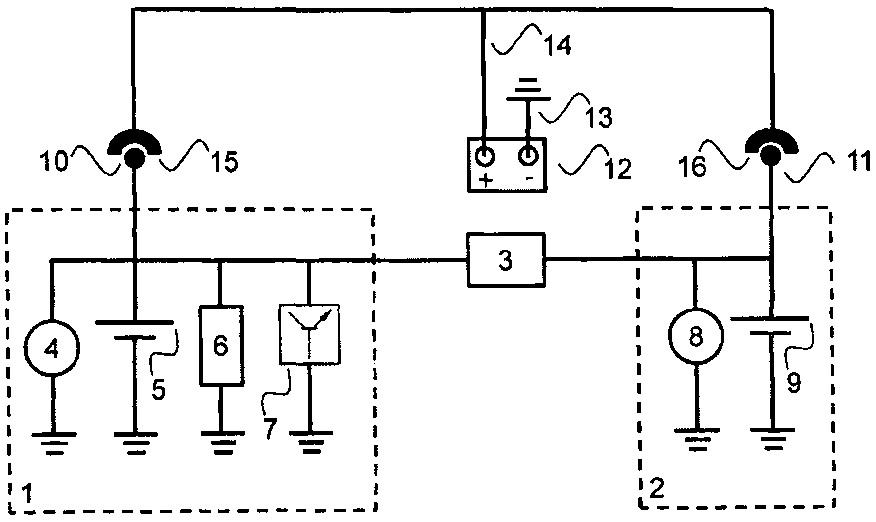 Jump start device for motor vehicle