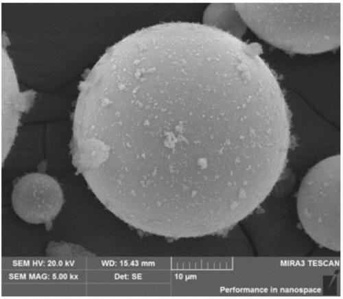 Hollow glass bead/titanium dioxide membrane composite material and preparation method thereof