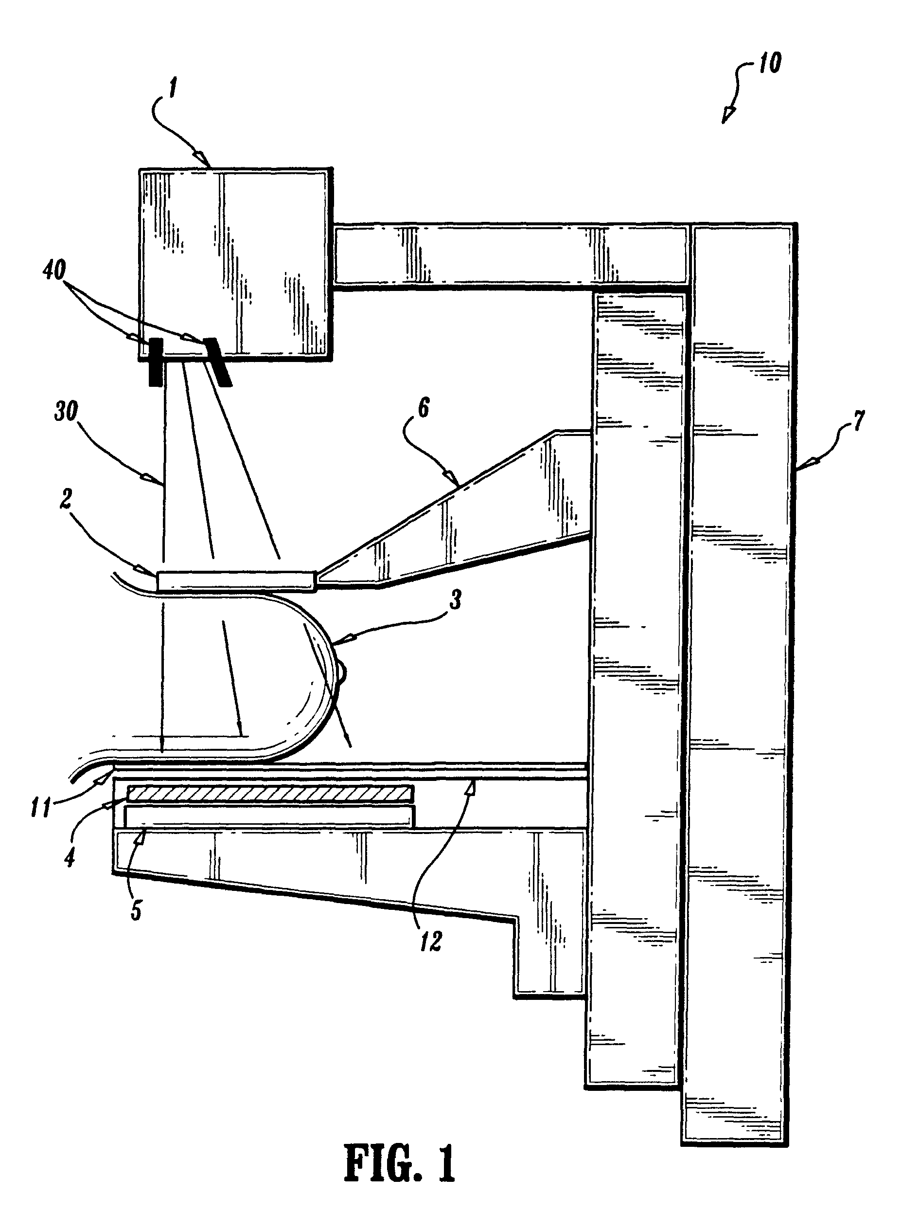 Mammography system and method employing offset compression paddles, automatic collimation, and retractable anti-scatter grid