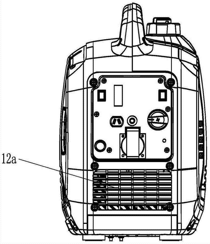 Generator set with high-efficiency dual cooling air ducts