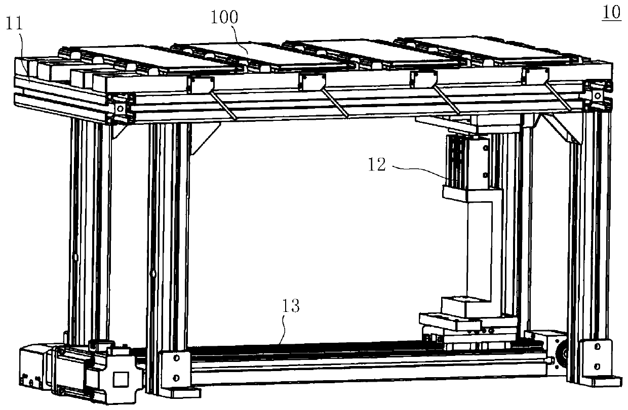 Battery cell rubberizing and rolling device