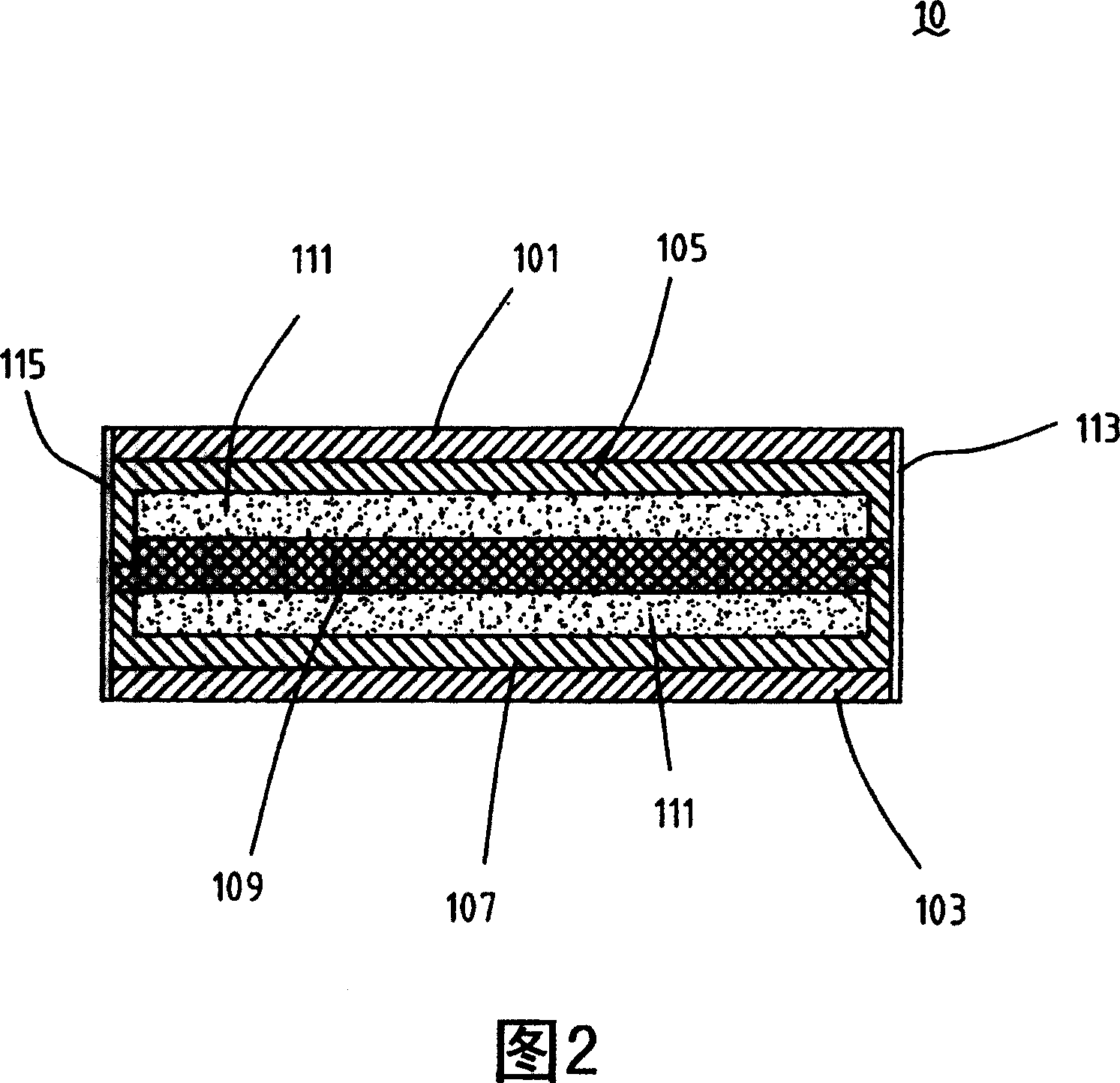 Secondary cell, array and multi-layer array secondary cell having same