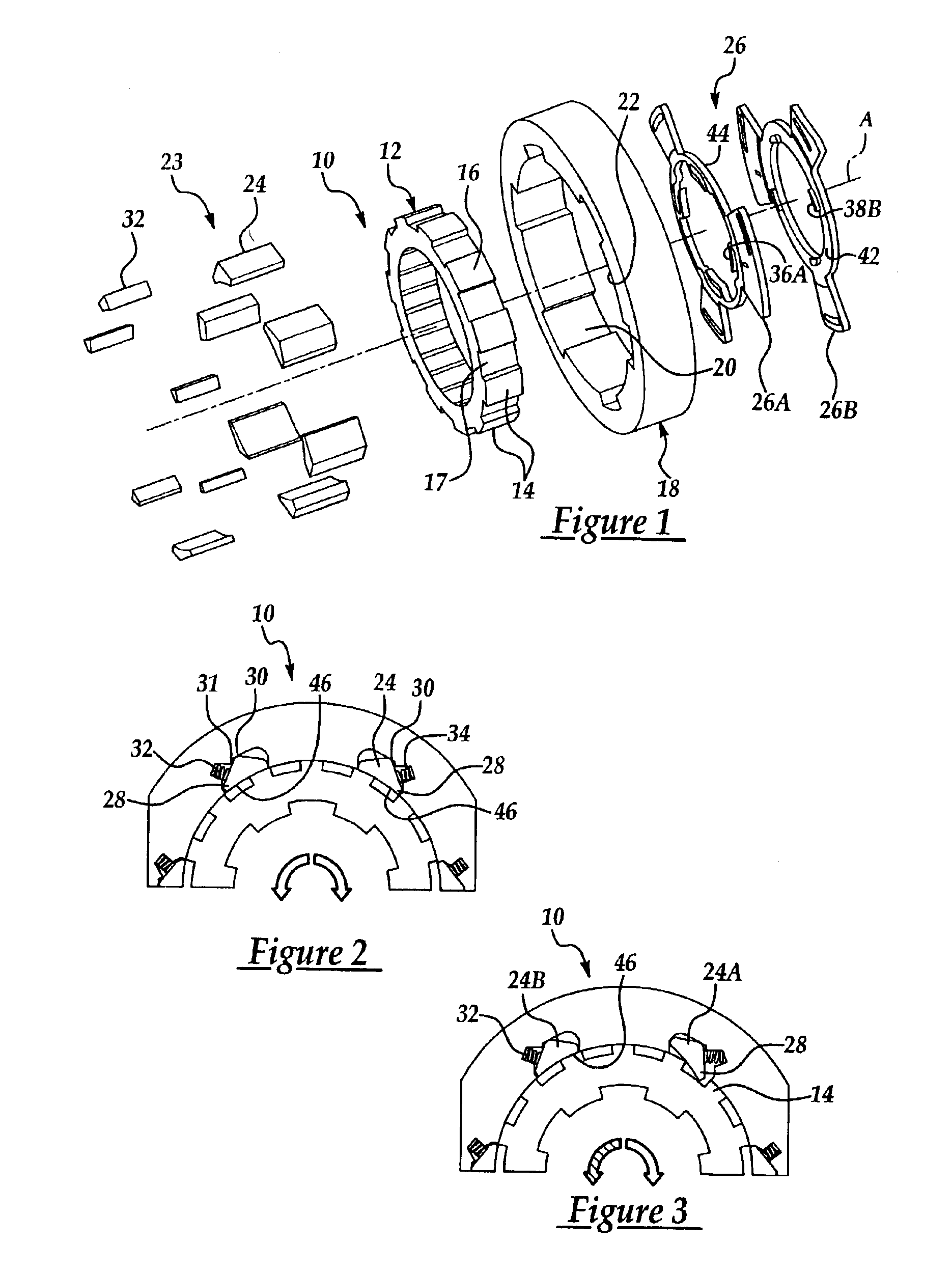 Bi-directional clutch having a momentary latching actuator