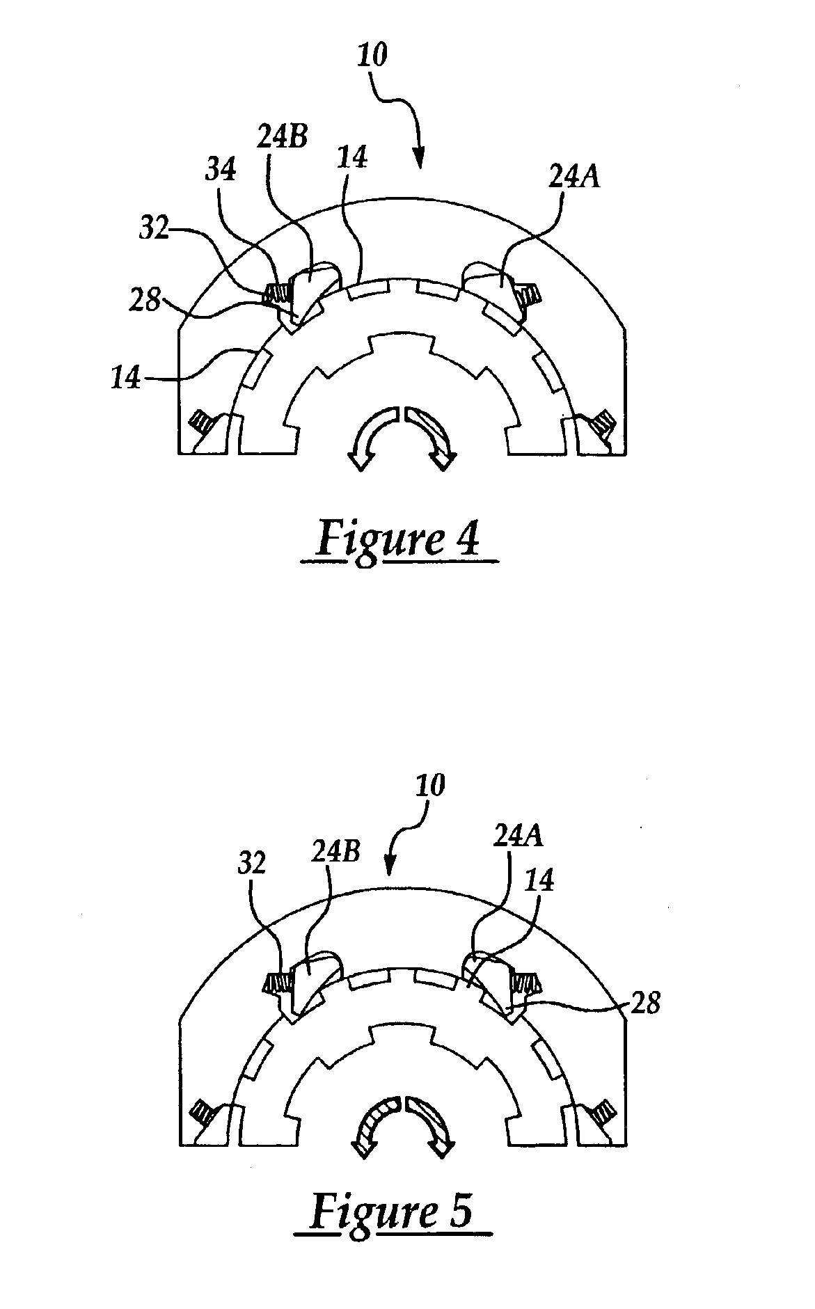 Bi-directional clutch having a momentary latching actuator