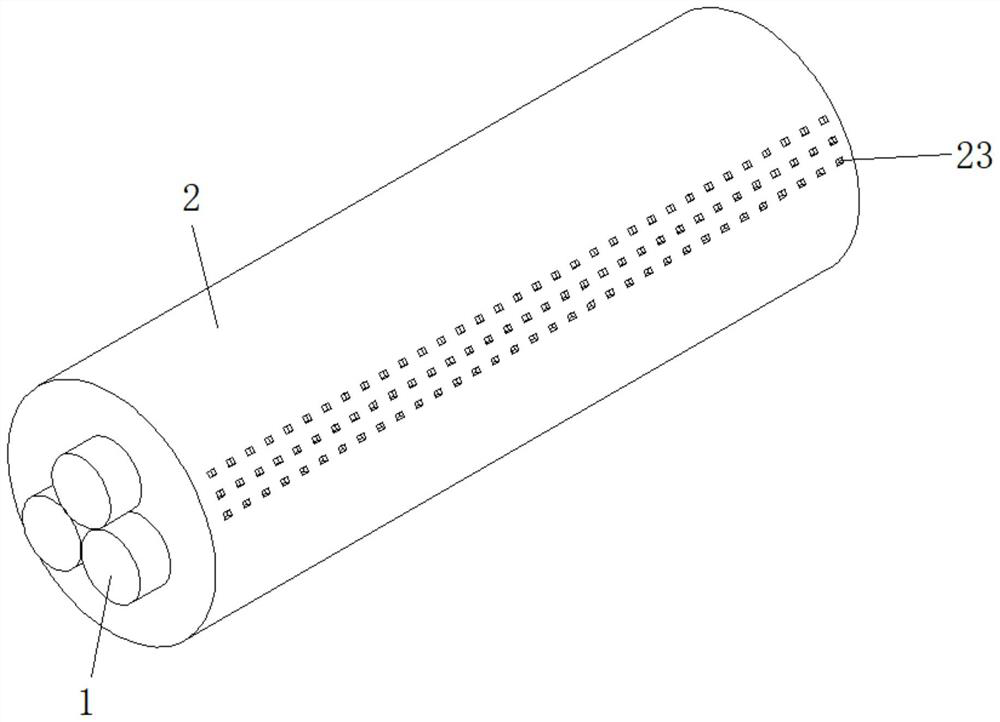 High-temperature-resistant compensation type fireproof cable