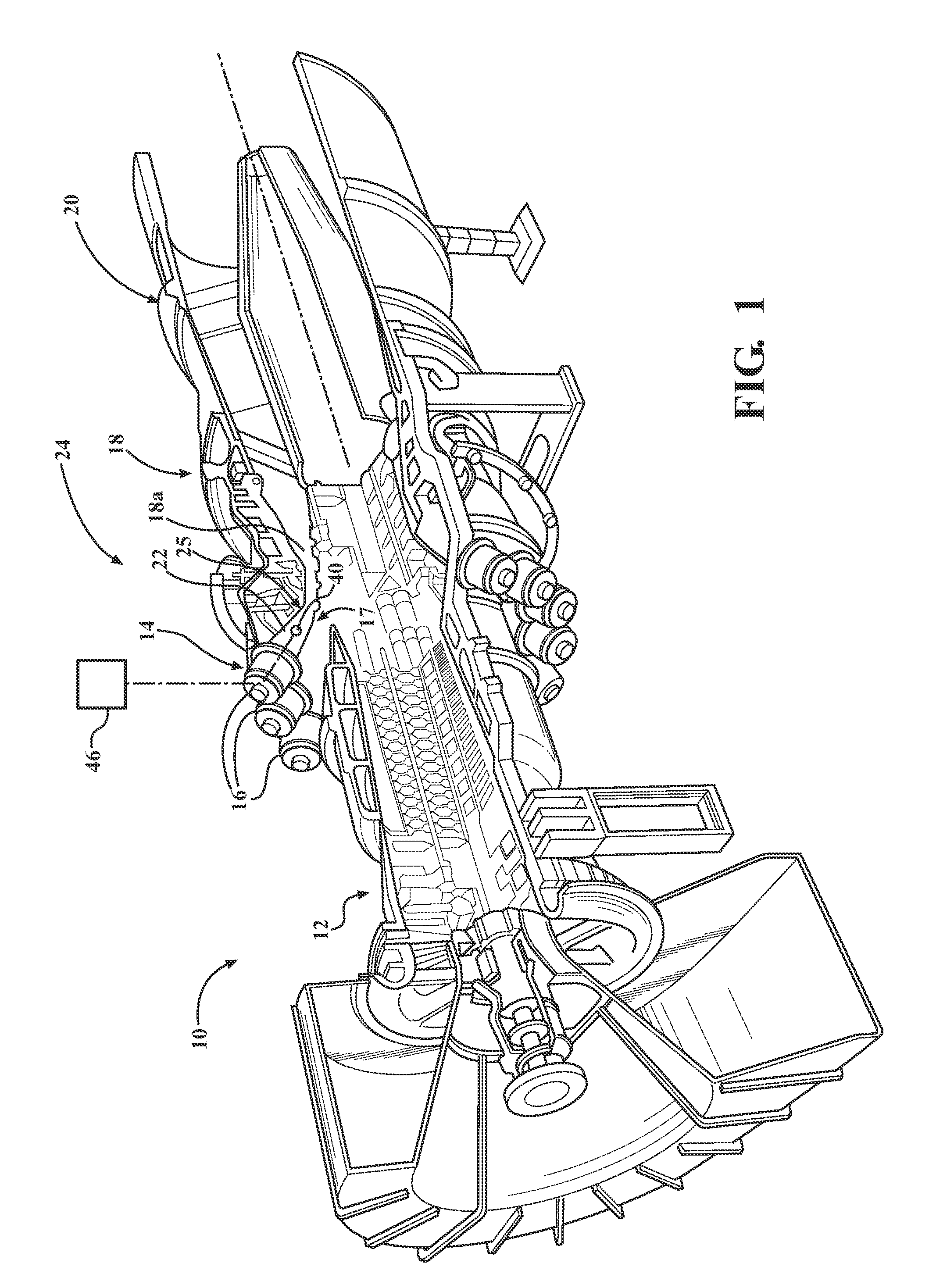 Acoustic transducer in system for gas temperature measurement in gas turbine engine