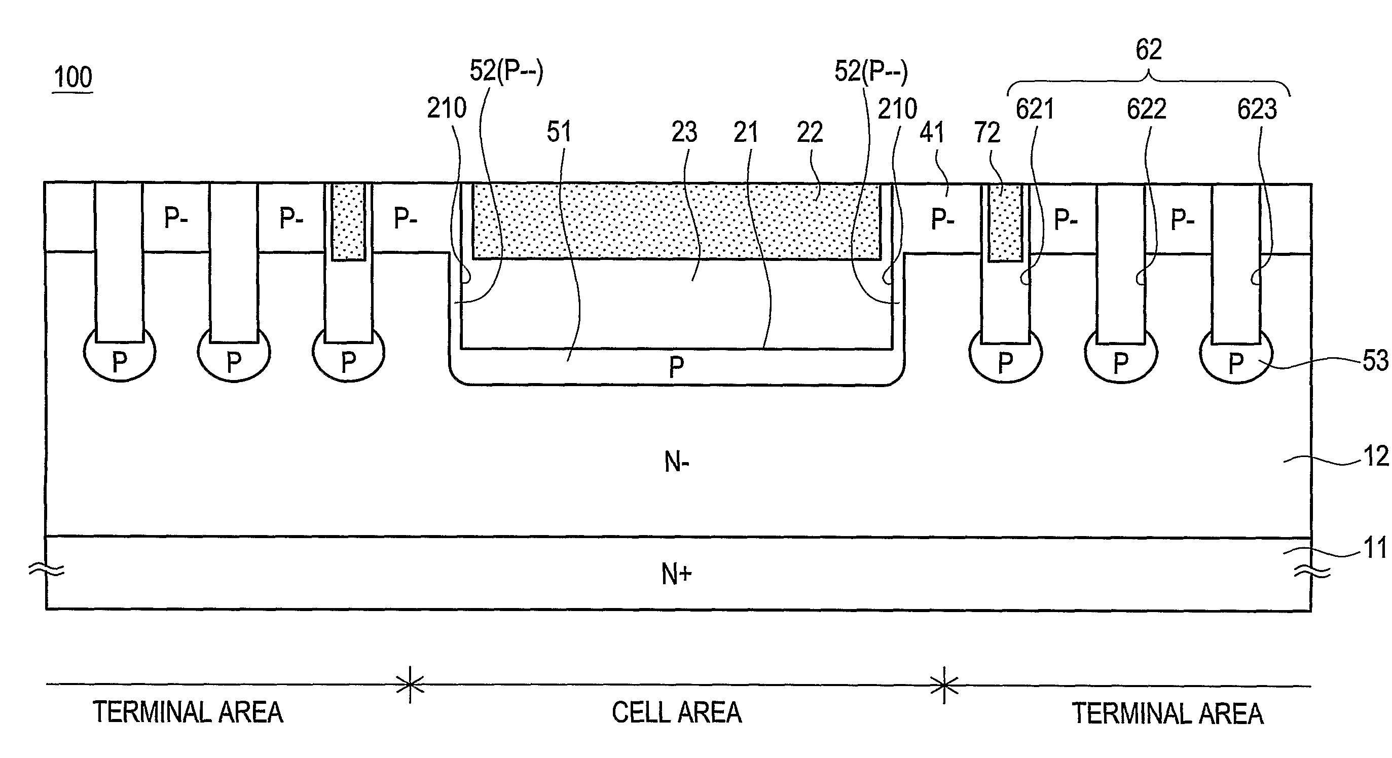 Insulated gate-type semiconductor device having a low concentration diffusion region