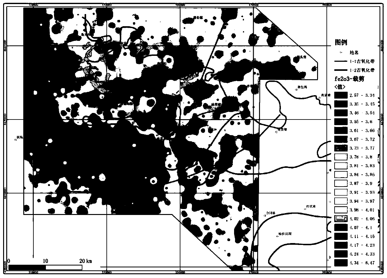 Geophysical and geochemical exploration combination method for delineating sandstone type uranium ore prospective area