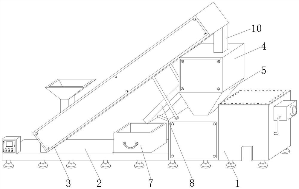 Continuous discharging type new energy particle combustion furnace