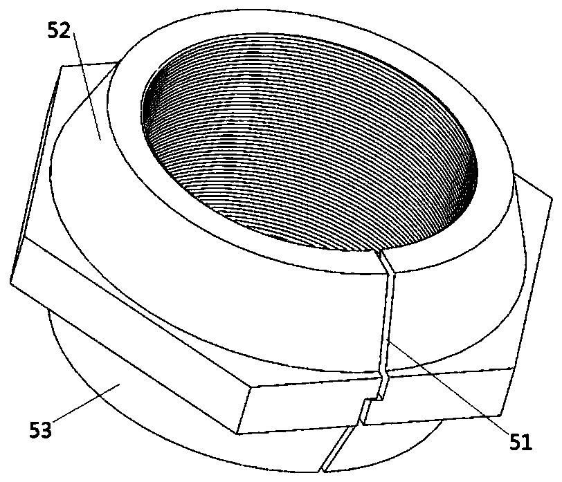 Self-tightening bolt and nut tightening assembly