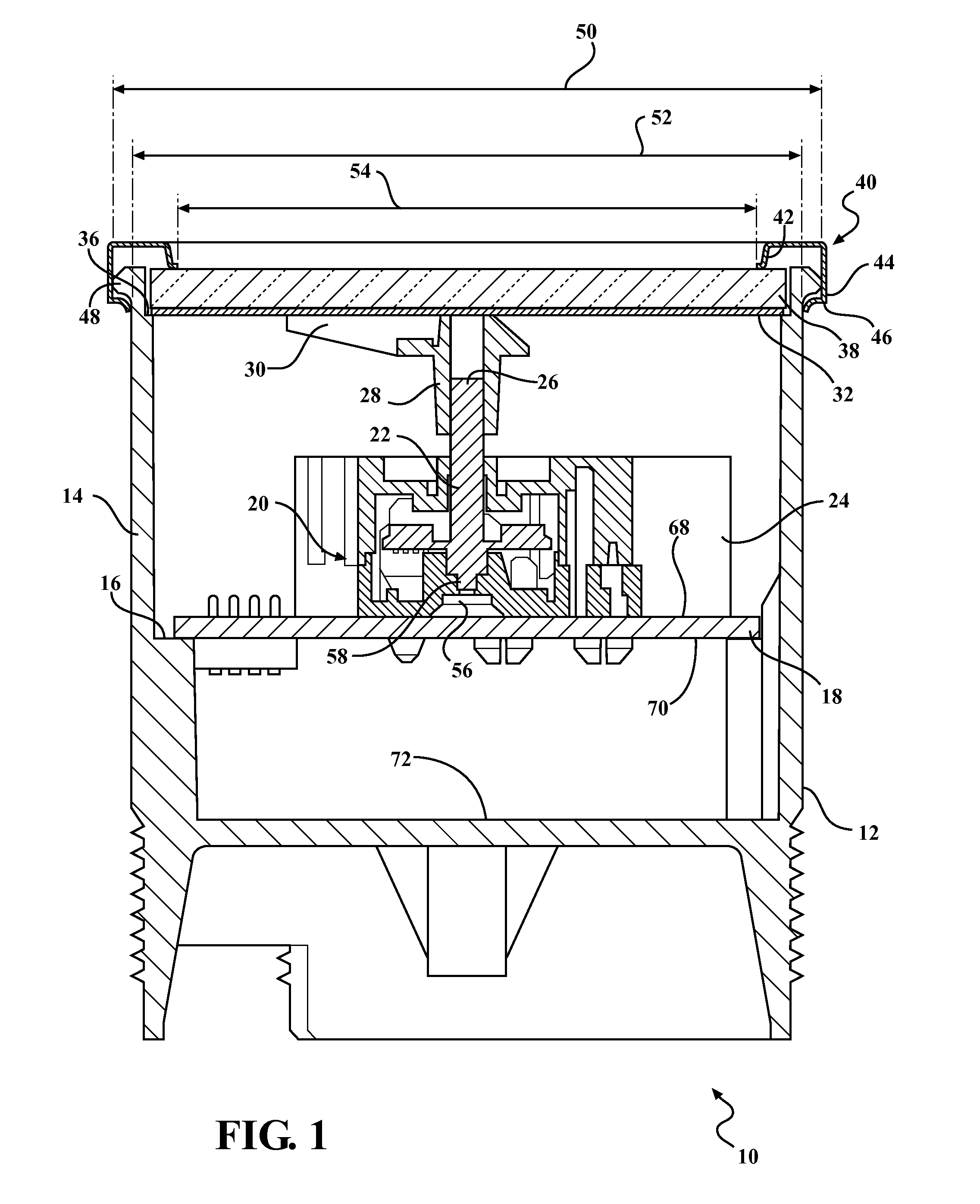 Gauge having variable display