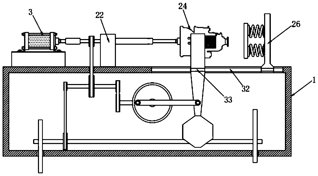 Gearbox fatigue test device