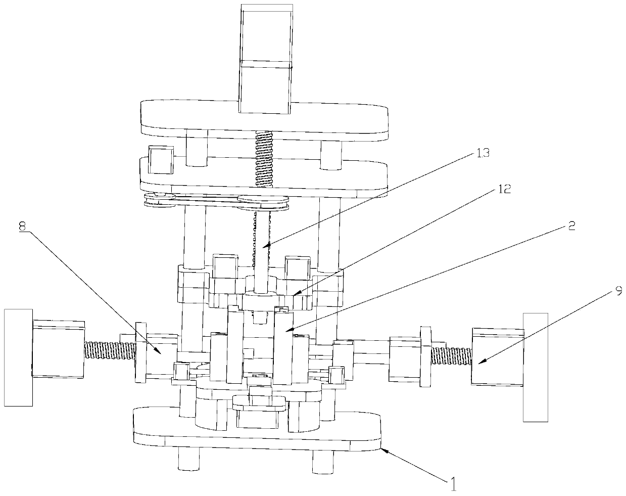 Multi-directional automatic tapping and drilling machine for headstock lock case