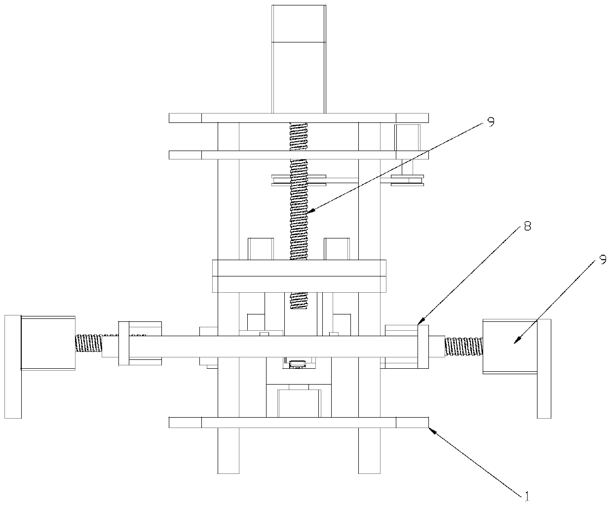 Multi-directional automatic tapping and drilling machine for headstock lock case