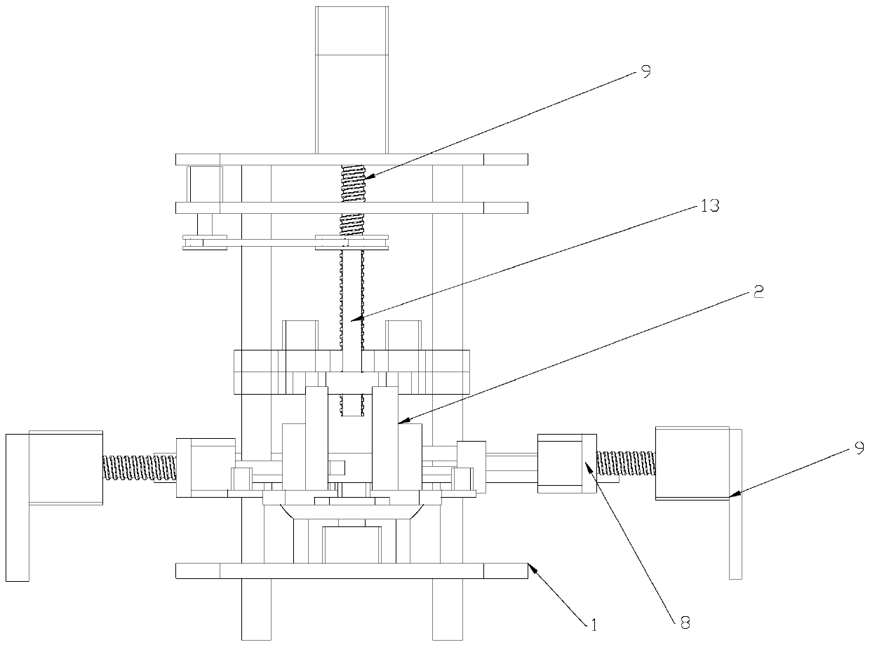 Multi-directional automatic tapping and drilling machine for headstock lock case