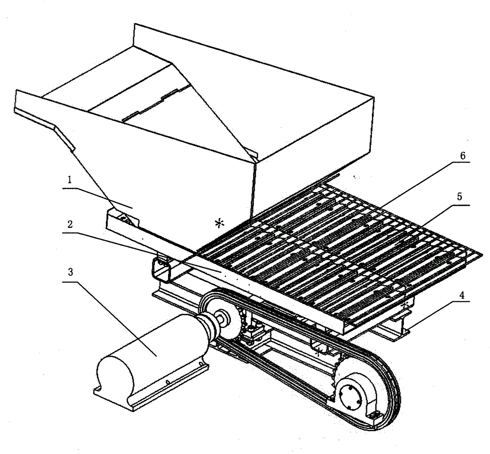 Reciprocating type maize sequencing charging mechanism of maize sheller