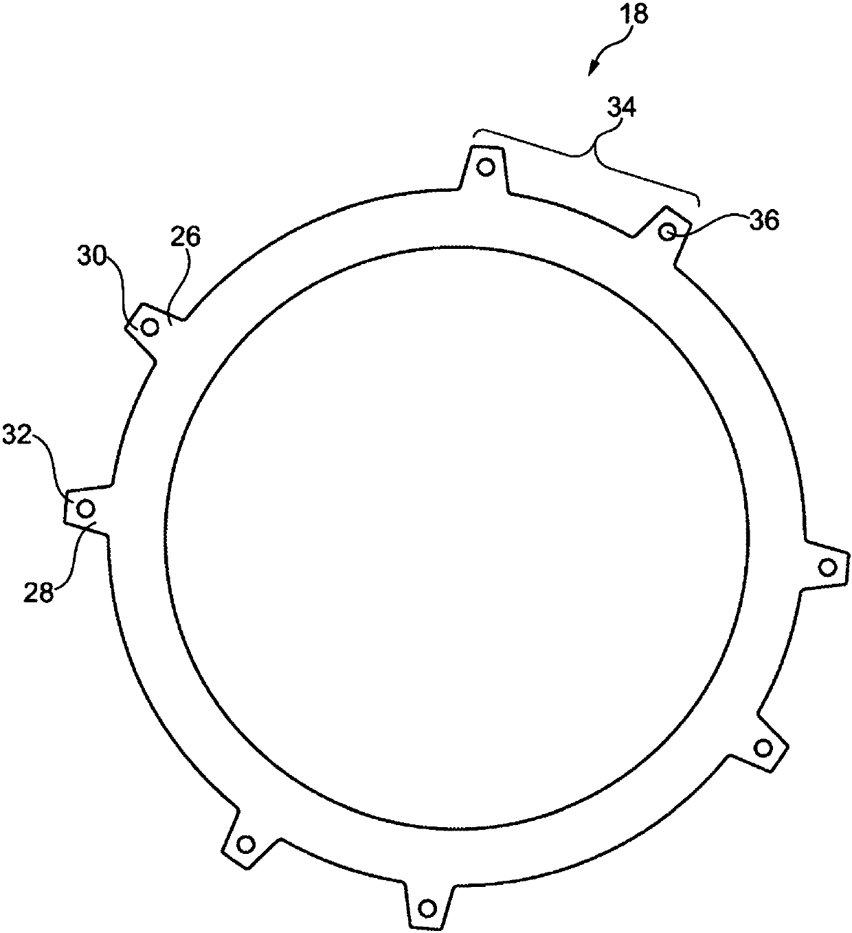 Multi-disk arrangement for a multi-disk clutch