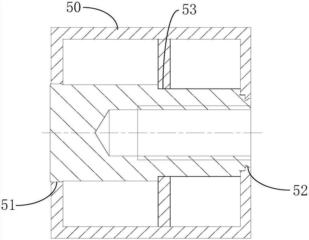 Profile material reinforcement connecting structure part