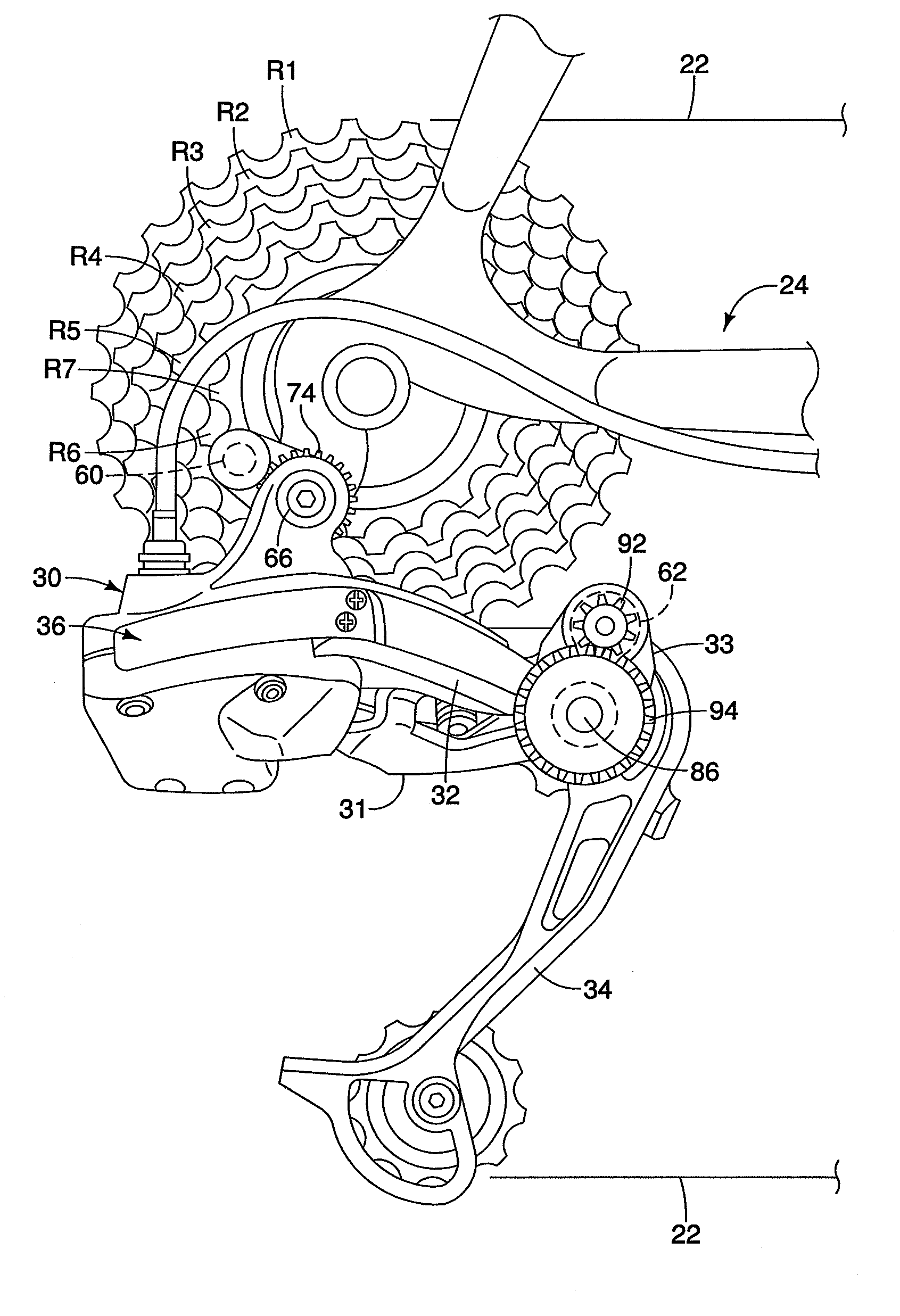 Bicycle rear derailleur