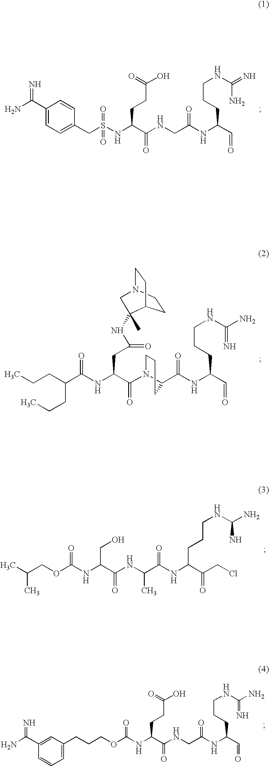 Inhibitors of serine protease activity of matriptase or MTSP1