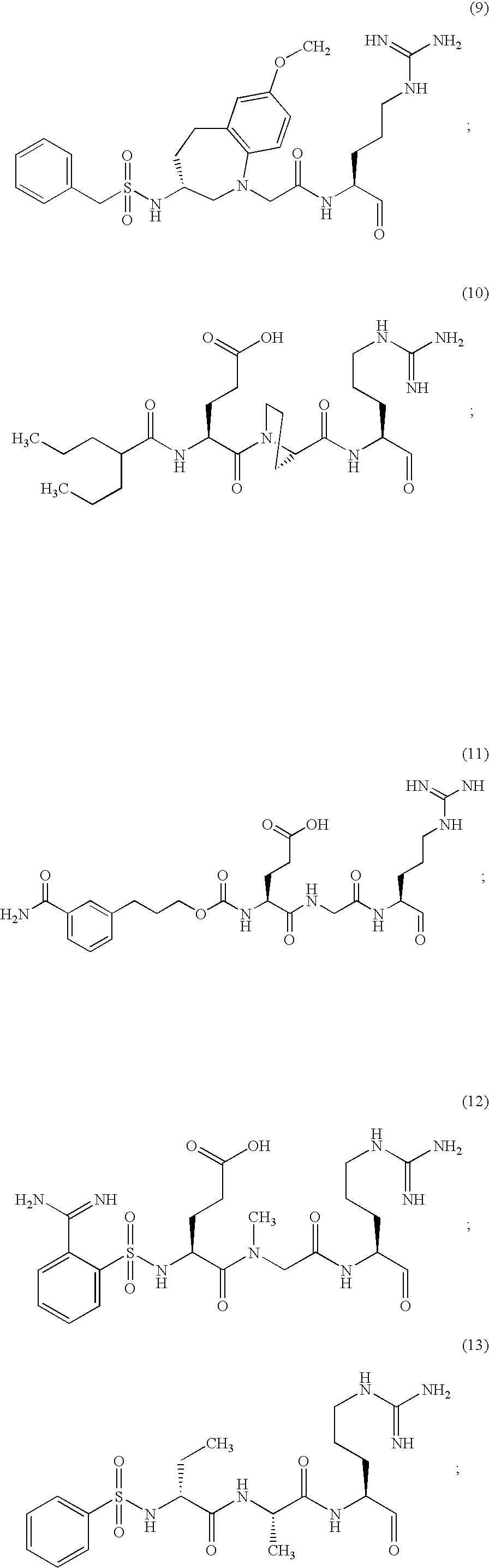 Inhibitors of serine protease activity of matriptase or MTSP1