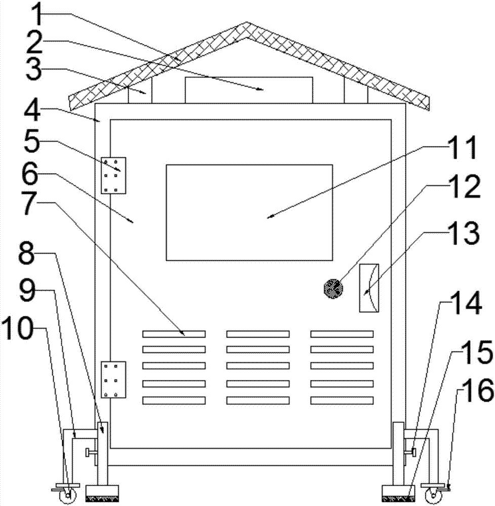 Antitheft electric power cabinet convenient for moving and fixing