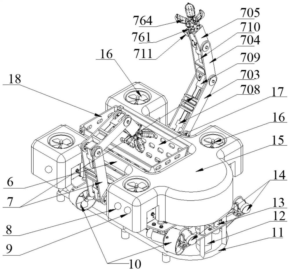 Deep-sea seabed multi-metal nodule low-disturbance mining system