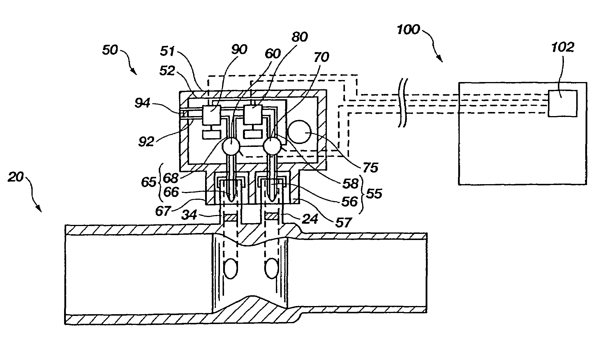 Portable pressure transducer, pneumotach for use therewith, and associated methods