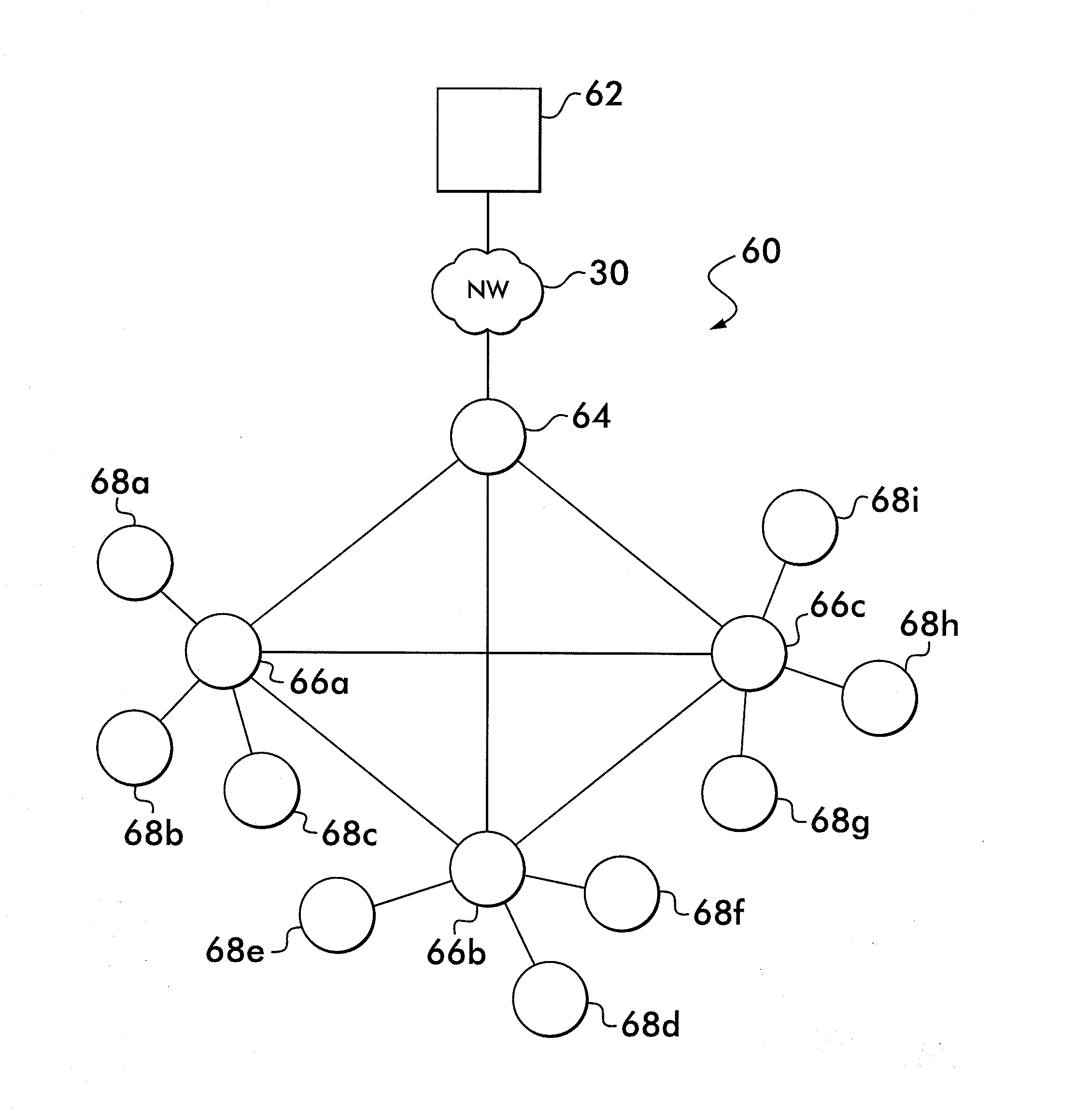 Calibration of Beamforming Nodes in a Configurable Monitoring Device System