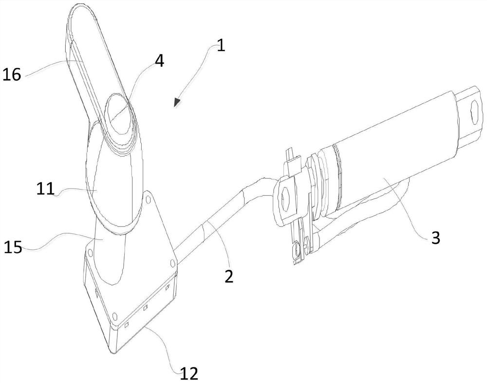 Desktop inclination adjusting drive-by-wire mechanism integrating angle display