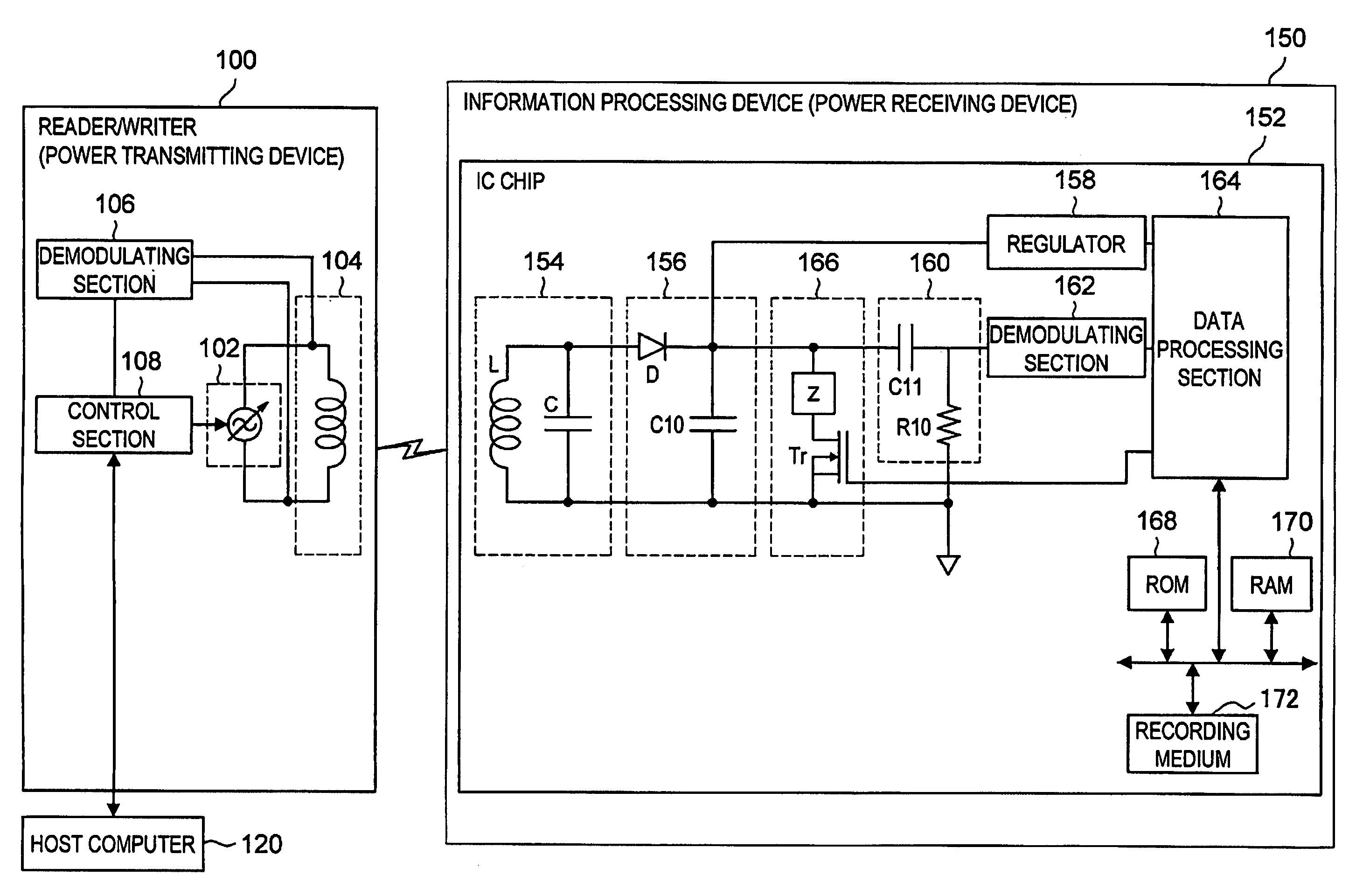 Power receiving device and power transfer system