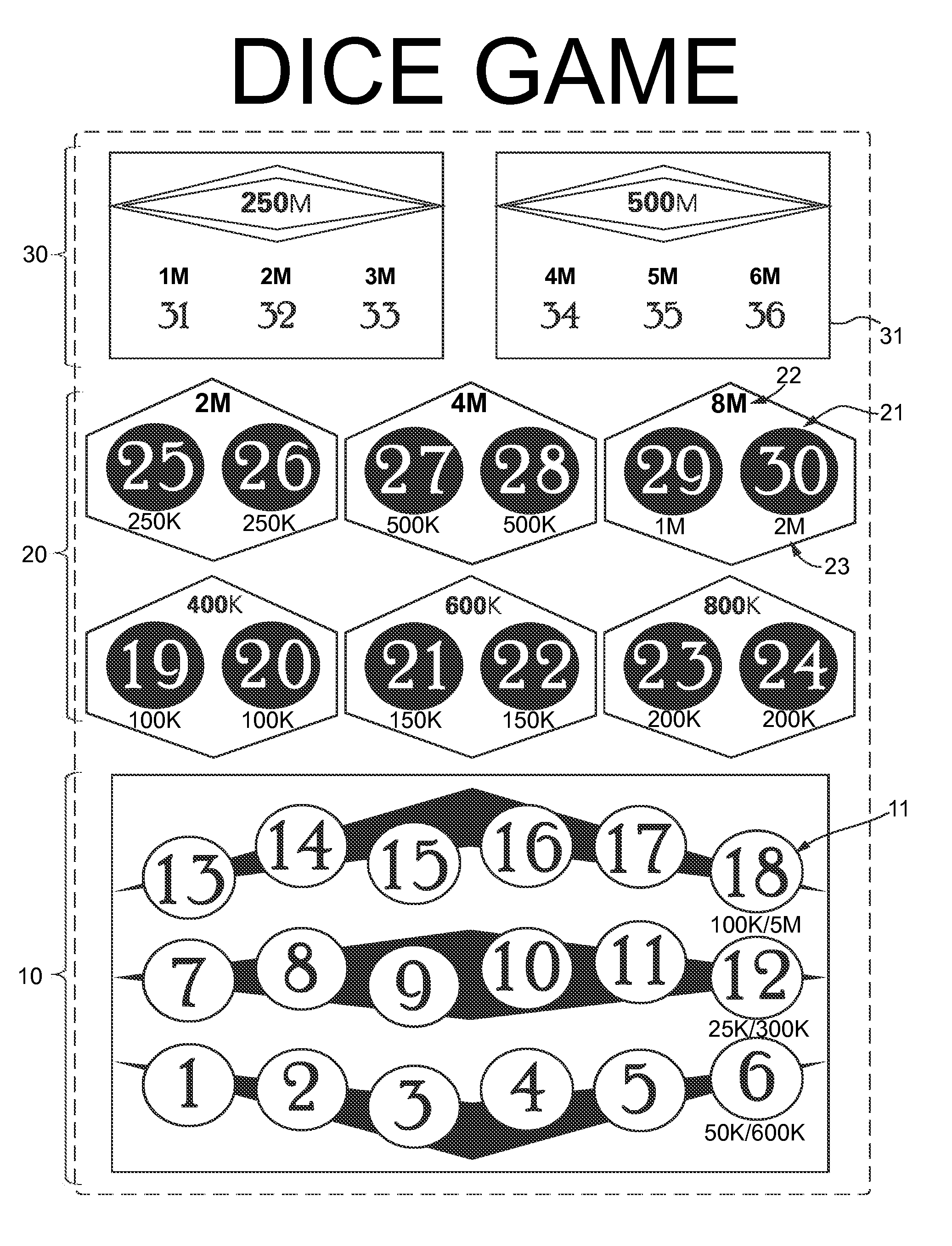 Systems and Methods for Dice Elimination Games