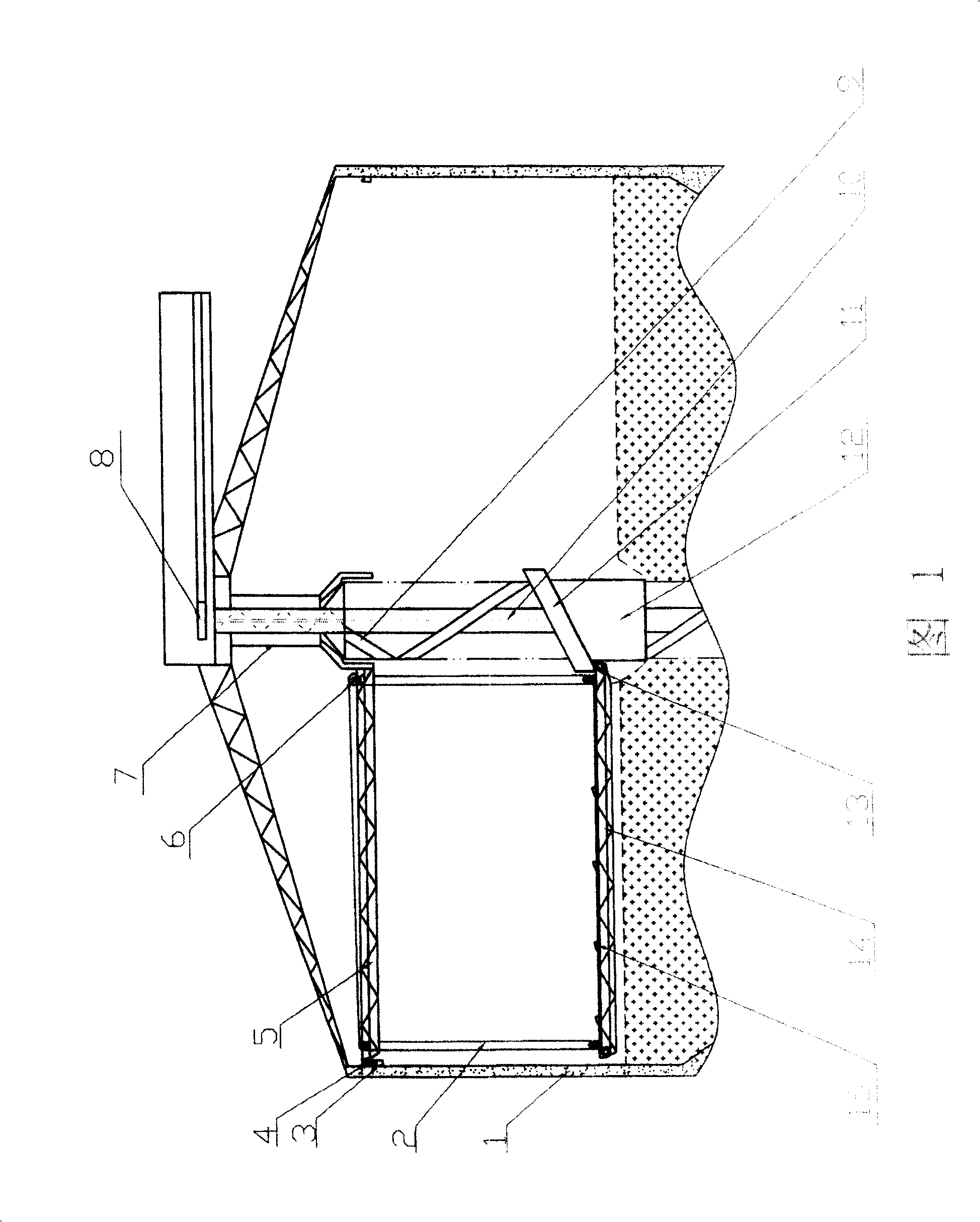 Buffering material-distribution device of cartridge