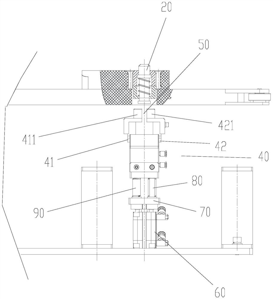 Positioning structure and conveying device with same