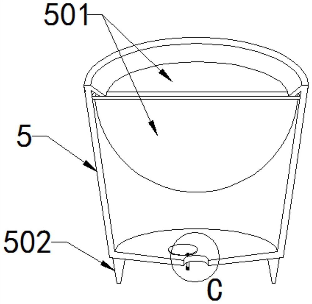 Hand-held pesticide spraying device for navel orange planting