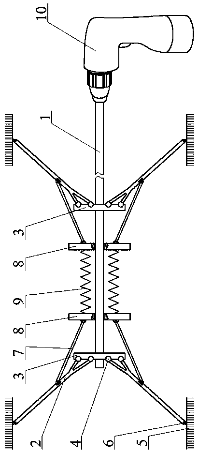 A variable-diameter pipeline cleaning device