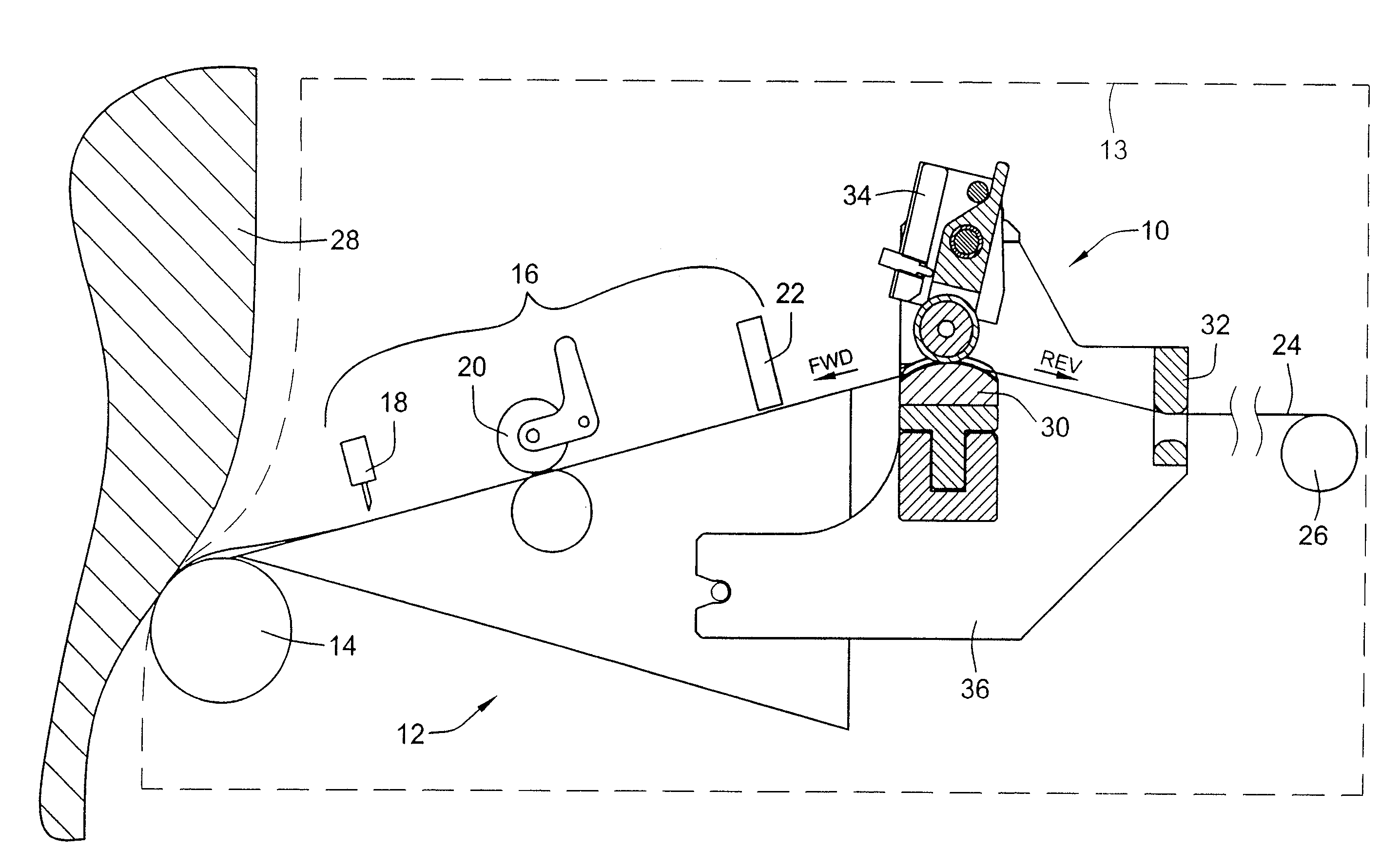 Tow Catch For Fiber Placement Head